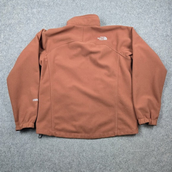 The North Face Windwall Jacket Mens Small Orange Fleece Full Zip Outdoor - Picture 10 of 16